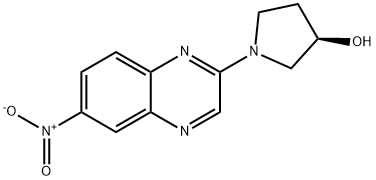 (R)-1-(6-硝基喹喔啉-2-基)-吡咯烷-3-醇 结构式