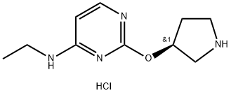 乙基-[2-((S)-吡咯烷-3-基氧基)嘧啶-4-基]-胺盐酸盐, 1417789-16-2, 结构式
