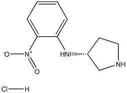 (2-硝基-苯基)-(R)-吡咯烷-3-基-胺盐酸盐, 1417789-20-8, 结构式