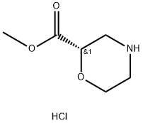 (S)-methyl morpholine-2-carboxylate hydrochloride Structure