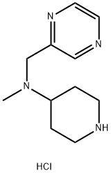 Methyl-piperidin-4-yl-pyrazin-2-ylMethyl-aMine hydrochloride Struktur