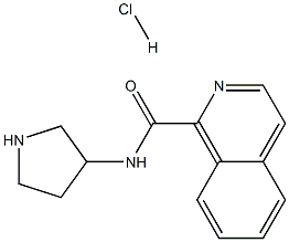 异喹啉-1-羧酸吡咯烷-3-基酰胺盐酸盐 结构式