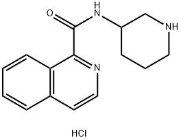 异喹啉-1-羧酸的哌啶-3-基酰胺盐酸盐,1417793-52-2,结构式