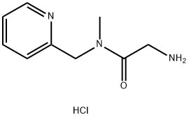 2-氨基-N-甲基-N-吡啶-2-基甲基-乙酰胺盐酸盐,1417793-78-2,结构式