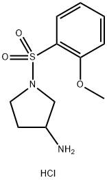 1-(2-Methoxy-benzenesulfonyl)-pyrrolidin-3-ylaMine hydrochloride Struktur