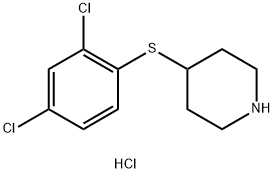 4-(2,4-Dichloro-phenylsulfanyl)-piperidine hydrochloride Structure