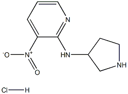 (3-Nitro-pyridin-2-yl)-pyrrolidin-3-yl-aMine hydrochloride Struktur