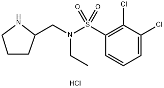 2,3-Dichloro-N-ethyl-N-pyrrolidin-2-ylMethyl-benzenesulfonaMide hydrochloride Structure