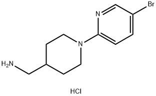 C-(5'-溴-3,4,5,6-四氢-2H-[1,2']二吡啶基-4-基)-甲胺盐酸盐,1417794-58-1,结构式