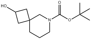 6-BOC-2-ヒドロキシ-6-アザスピロ[3.5]ノナン 化学構造式