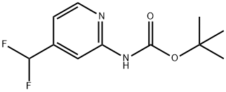 tert-butyl (4-(difluoroMethyl)pyridin-2-yl)carbaMate Struktur