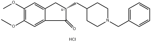 (-)-Donepezil Hydrochloride, 142057-78-1, 结构式