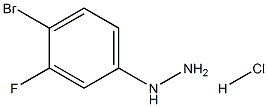 (4-BroMo-3-fluorophenyl)hydrazine Hydrochloride Struktur