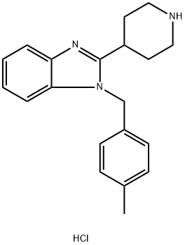 1-(4-Methyl-benzyl)-2-piperidin-4-yl-1H-benzoiMidazole hydrochloride Struktur