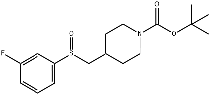 4-(3-Fluoro-benzenesulfinylmethyl)-piperidine-1-carboxylic acid tert-butyl ester|4-(3-氟-苯苯亚磺酰基甲基)-哌啶-1-羧酸叔丁酯