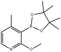 2-Methoxy-4-Methyl-3-(4,4,5,5-tetraMethyl-1,3,2-dioxaborolan-2-yl)pyridine Structure