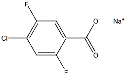 4-氯-2,5-二氟苯甲酸钠,1421029-91-5,结构式