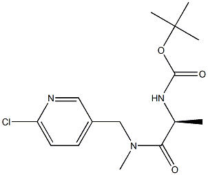 {(S)-1-[(6-Chloro-pyridin-3-ylMethyl)-Methyl-carbaMoyl]-ethyl}-carbaMic acid tert-butyl ester Struktur