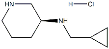 Cyclopropyl-Methyl-(S)-piperidin-3-yl-aMine hydrochloride Structure