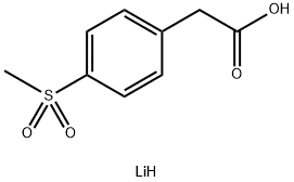 lithiuM 2-(4-(Methylsulfonyl)phenyl)acetate 化学構造式