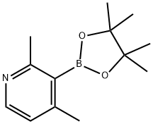 2,4-diMethyl-3-(4,4,5,5-tetraMethyl-1,3,2-dioxaborolan-2-yl)pyridine Struktur