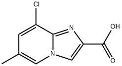 8-Chloro-6-Methyl-iMidazo[1,2-a]pyridine-2-carboxylic acid Struktur