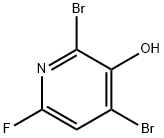 6-氟-2,4-二溴-3-羟基吡啶,1421602-80-3,结构式