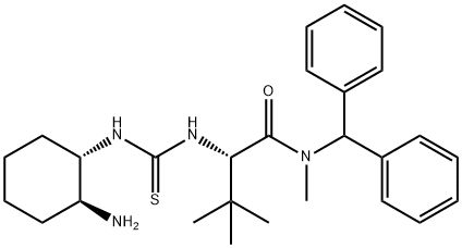 (2S)-2-[[[[(1S,2S)-2-aMinocyclohexyl]aMino]thioxoMethyl]aMino]-N-(diphenylMethyl)-N,3,3-triMethyl-ButanaMide Structure