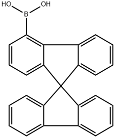 9,9'-Spirobi[9H-fluorene]-4-ylboronicacid 化学構造式