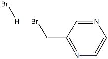 2-(ブロモメチル)ピラジン臭化水素酸塩 化学構造式