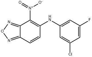 2,1,3-Benzoxadiazol-5-aMine, N-(3-chloro-5-fluorophenyl)-4-nitro- Structure