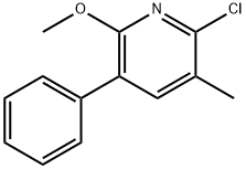 2-Chloro-6-Methoxy-3-Methyl-5-phenylpyridine Structure