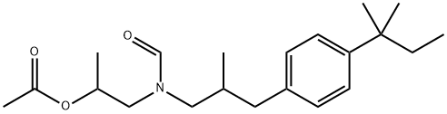 N-[2-(acetyloxy)propyl]-N-[3-[4-(1,1-diMethylpropyl)phenyl]-2-Methylpropyl]-forMaMide Struktur
