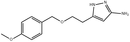 5-(2-((4-Methoxybenzyl)oxy)ethyl)-1H-pyrazol-3-aMine Struktur