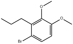 1-BroMo-3,4-diMethoxy-2-propylbenzene Structure