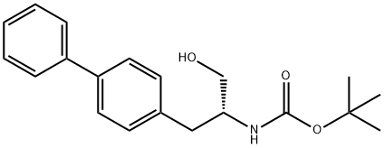(1-([1,1'-ビフェニル]-4-イル)-3-ヒドロキシプロパン-2-イル)カルバミン酸(R)-TERT-ブチル 化学構造式