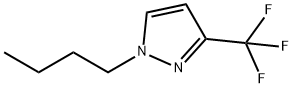 1-ブチル-3-(トリフルオロメチル)ピラゾール 化学構造式