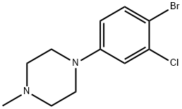 1-(4-BroMo-3-chlorophenyl)-4-Methylpiperazine, 1426958-37-3, 结构式