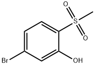 5-BroMo-2-Methanesulfonylphenol Struktur