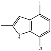 7-Chloro-4-fluoro-2-Methyl 1H-indole Struktur