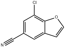 7-氯苯并呋喃-5-甲腈, 1427420-85-6, 结构式