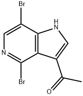 3-Acetyl-4,7-dibroMo-5-azaindole Structure