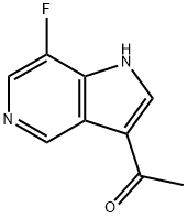 3-Acetyl-7-fluoro-5-azaindole Struktur