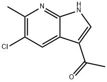 3-Acetyl-5-chloro-6-Methyl-7-azaindole Structure