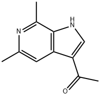 3-Acetyl-5,7-diMethyl-6-azaindole Structure