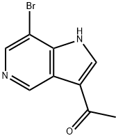 3-Acetyl-7-broMo-5-azaindole Structure
