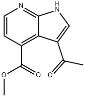 3-Acetyl-7-azaindole-4-Methyl carboxylate Struktur