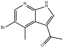 3-Acetyl-5-broMo-4-Methyl-7-azaindole Structure