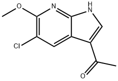 3-Acetyl-5-chloro-6-Methoxy-7-azaindole Structure