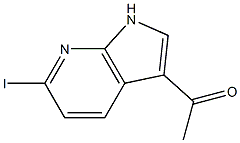 3-Acetyl-6-iodo-7-azaindole Structure
